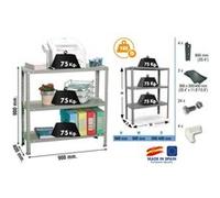 - Etagère de rangement 900x900x400mm Gris foncé Charge 75Kg - Advantage 3/400