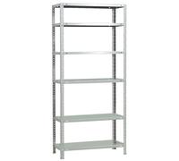 Simon Rack Étagère de Rangement et 6 Niveaux, 100 kg Capacité de Charge et Point de Flexion, 2000x1000x400 mm, Métal, Étagère Garage, Blanc - Comfort