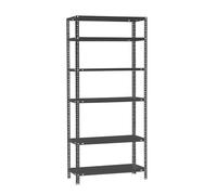 Simon Rack Étagère de Rangement et 6 Niveaux, 100 kg Capacité de Charge et Point de Flexion, 2000x1000x500 mm, Métal, Étagère Garage, Anthracite - Comfort