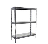Simon Rack Étagère Industrielle, 1500 x 1200 x 600 mm, 400 kg de Point Flexion, 3 étagères, étagères de Rangement, étagères métalliques, Gris/galvanisé - SimonTaller