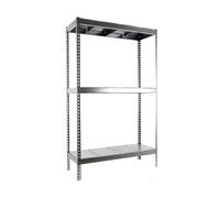 Simon Rack Étagère Industrielle, 1500 x 1500 x 750 mm, 400 kg de Point Flexion, 3 étagères, étagères de Rangement, étagères métalliques, galvanisée - SimonTaller