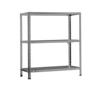 Simon Rack Étagère Métallique 1000x800x400 mm, 3 Niveaux, Tablettes en Acier, 75 kg par Niveau, Gris - Advantage