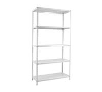Simonrack Étagère de rangement 5 niveaux 100 kg 2000x1000x500 mm Métal Blanc - Comfort