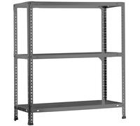 Simon Rack Étagère Métallique 900x800x500 mm, 3 Niveaux, Tablettes en Acier, 75 kg par Niveau, Gris - Advantage