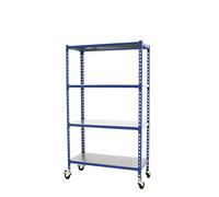 Simon Rack Étagère métallique avec roulettes 1575x900x500 mm - Simonclick