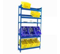 Simon Rack Etagère pour Caisses de Boissons, Etagère pour 12 Cassette, 4 Niveaux, Charge par Niveau 100 kg, 2000x1000x300 mm, Etagère pour Caisses de Boissons en Métal, Bleu - Simonbottle