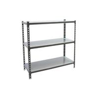 Simon Rack Étagère Rangement et 3 Niveaux, 180 kg Capacité de Charge et Point de Flexion, 900x1000x400 mm, Étagère Charge Lourde, Étagère Garage, Anthracite/Galvanisé - Simonclick