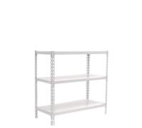 Simon Rack Étagère Rangement et 3 Niveaux, 180 kg Capacité de Charge et Point de Flexion, 900x1000x400 mm, Étagère Charge Lourde, Étagère Garage, Blanc - Simonclick