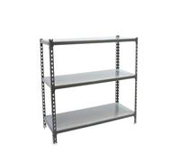 Simon Rack Étagère Rangement et 3 Niveaux, 180 kg Capacité de Charge et Point de Flexion, 900x900x400 mm, Étagère Charge Lourde, Étagère Garage, Anthracite/Galvanisé - Simonclick