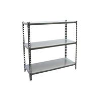 Simon Rack Étagère Rangement et 3 Niveaux, 200 kg Capacité de Charge et Point de Flexion, 1000x1100x400 mm, Étagère Charge Lourde, Étagère Garage, Anthracite/Galvanisé - Simonclick