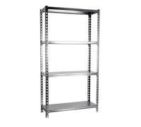 Simon Rack Étagère Rangement et 4 Niveaux, 180 kg Capacité de Charge et Point de Flexion, 1500x1000x400 mm, Étagère Charge Lourde, Étagère Garage, Galvanisé - Simonclick