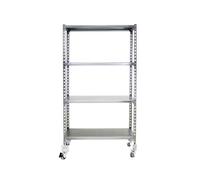 Simon Rack Étagère Rangement et 4 Niveaux, 75 kg Capacité de Charge et Point de Flexion, 1500x1000x300 mm, Étagère à Roulettes, Étagère Garage, Galvanisé - Simonclick