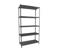 Simon Rack Étagère Rangement et 5 Niveaux, 180 kg Capacité de Charge et Point de Flexion, 2000x1000x500 mm, Étagère Charge Lourde, Étagère Garage, Anthracite - Simonclick