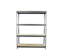 Simon Rack Étagères Charge Lourde 2000x2100x600 mm, 4 Niveaux en Bois, 500 kg par Niveau, Structure Acier, Gris - Simonforte