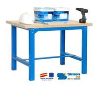 Promo Simon Rack - Kit Etabli 865x1500x750mm charge 800 Kg Bleu/Bois - BT6 PLYWOOD 1500