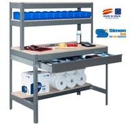 - Kit Etabli avec tiroir 1440x900x750mm - BT-1 BOX 900 GRIS FONCE/BOIS