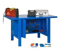 Simon Rack - Kit Etabli avec un verrou 830x1500x730mm Charge 800 Kg - BT-6 METAL LOCKER 1500 BLEU
