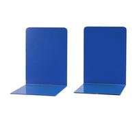 Simon Rack Lot de 2 Serre-Livres Robustes pour Bureau, Serre-Livre et Bouchon en métal, Blue