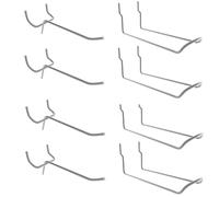 Simon Rack Lot de 8 crochets doubles en panneau perforé galvanisé