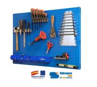 Simon Rack - Panneau mural de rangement 1200x400mm Bleu - PANELCLICK 1200x400