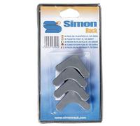 Simon Rack Pied en Plastique Étagères en métal Banc de Travail 4 unités Gris