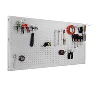 Simon Rack Porte-outils mural 400x900 mm - Panel Click | Inclut 17 accessoires, Peinture anticorrosion, ∅ 5 mm, Montage système clic, Galvanisé