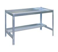 Simon Rack Table de Rempotage, 840x1200x600 mm, Métallique, Table de Plantation Plateau avec rebords, Galvanisé -Simon Garden