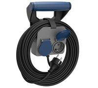 SIMON - Rallonge Expert 10 mètres 16 A 230 V ~ H05RR-F 4G1,5 MM2 avec fiche noir/gris/bleu Simon
