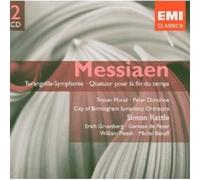 SIMON RATTLE "MESSIAEN:TURANGALILA SINFONIE" 2 CD NEW