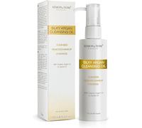 Simon&Tom Cleansing Oil, huile démaquillante, formule huile végétale, nettoie et hydrate, avec de l'huile d'argan et de jojoba biologique, non grasse, végétalienne, 150ml