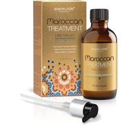 Simon&Tom - Moroccan Treatment - Sérum pour Cheveux - À l'huile d'Argan Biologique Pure - Nourrit et Hydrate - Cheveux Doux et Brillants-Bouclés et Lisses-Sans paraben-Ecocert/100ml - Made in Spain