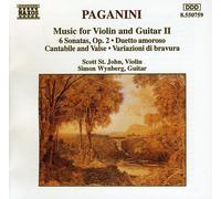 Paganini, N. – Musique pour violon et guitare 2 : Sonates, Duos & Var. – NAXOS