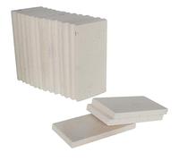 SIMOND STORE Lot de 16 Briques réfractaires isolantes Douces pour Forge, Fours, cheminées, poêle, Soudure de Bijoux, 1,9 x 11,4 x 22,9 cm