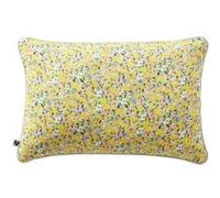 SIMONE - Coussin Déhoussable 40x60cm Gaze de Coton Jaune Imprimé Floral - Altobuy Jaune G