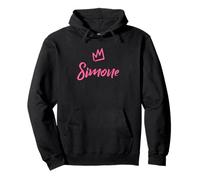 Simone la Reine/Couronne Rose et nom pour Femme appelée Simone Sweat à Capuche