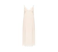 Simone Perele Nuisette Longue Femme | Chemise de Nuit Fluide en Satin avec Dentelle | Robe de Nuit Chic avec Fines Bretelles Doubles Réglables | Coloris Rose Sakura