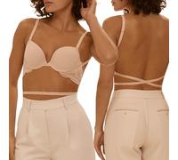 Simone Perele Karma Soutien Gorge Dos Nu Multi-Positions - Soutien-Gorge avec Armatures Couleur Peau Rosée - Taille 5
