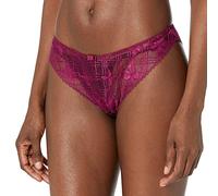 Simone Perele Victoire Tanga sous-vêtement, Transparent, Pourpre, S Femme