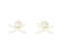 Simone Rocha - Boucles d'oreilles en résine Daisy - Blanc - Femme - Accessoires - Blanc - Taille: ONE Size
