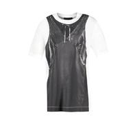 Simone Rocha - T-shirt Trompe-l'œil Patchwork - Femme - Tops - Gris - Taille: 40 FR