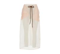 Simone Rocha - Veiled Column Midi Skirt - Femme - Maillots de bain - Rose - Taille: 34 FR