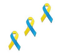 Simonedy Pin's de drapeau ukrainien, épinglette de drapeau ukrainien, support de badge ukrainien, avec bouton de drapeau ukrainien, badge d'amitié, 1PCS, Acier allié