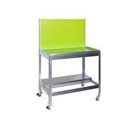 SIMONGARDEN BT2 Banc de travail avec roulettes, 1200 x 400 cm, vert/galva