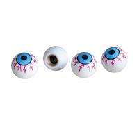 Simoni Racing Bouchons de Valve Shocking Eyes - Bleu/Rouge/Blanc - 4 pièces