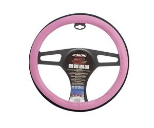 Simoni Racing Couvre-Volant Candy Pink - 37-39cm | Eco-Cuir Rose/Noir