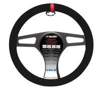 Simoni Racing Couvre-Volant Carrera Look - Microfibre Noir + Marquage Rouge - 37-39cm