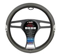 Simoni Racing Couvre-Volant Silver Skulls - Eco-Cuir Noir/Argent - 37-39cm