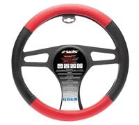 Simoni Racing Couvre-Volant Trophy 1 - Eco-Cuir Noir/Rouge - 37-39cm