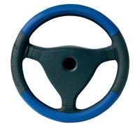 Simoni Racing Couvre-Volant Trophy 1 - Eco-Cuir Noir/Bleu - 37-39cm