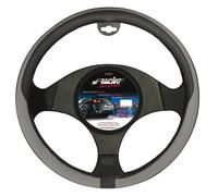 Simoni Racing Couvre-Volant Tidy - Eco-Cuir Noir/Gris - 37-39cm